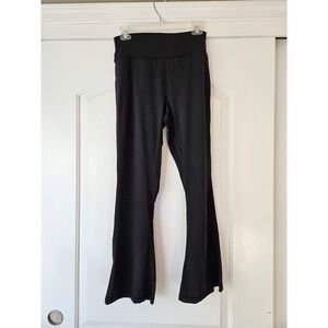 NWT Sunzel Black Flare Lycra XL (14) Stretchy Leggings Pants‎ Comfy Basic Bell